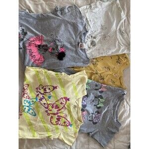 Girls 4T Short Sleeve T-shirts Lot (5 Pcs)